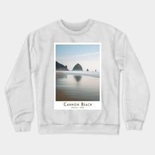 Vintage Retro Travel Cannon Beach - Oregon Crewneck Sweatshirt